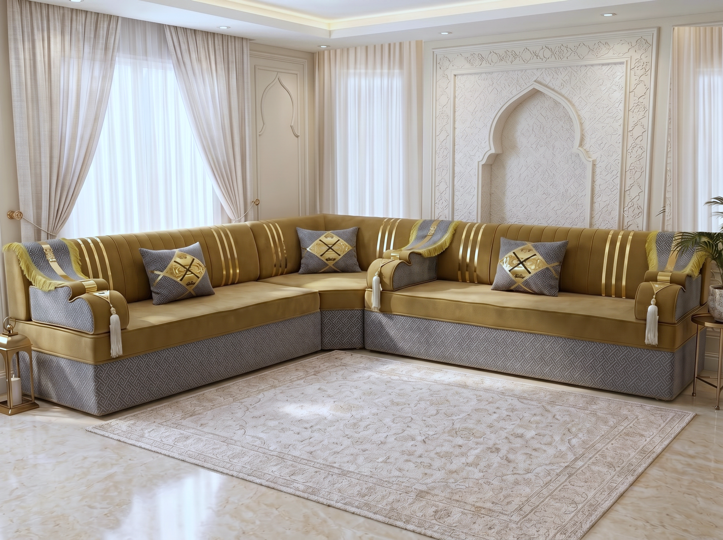 Black & Gold Sofa